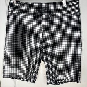 Elliott Lauren Black and White Gingham Shorts